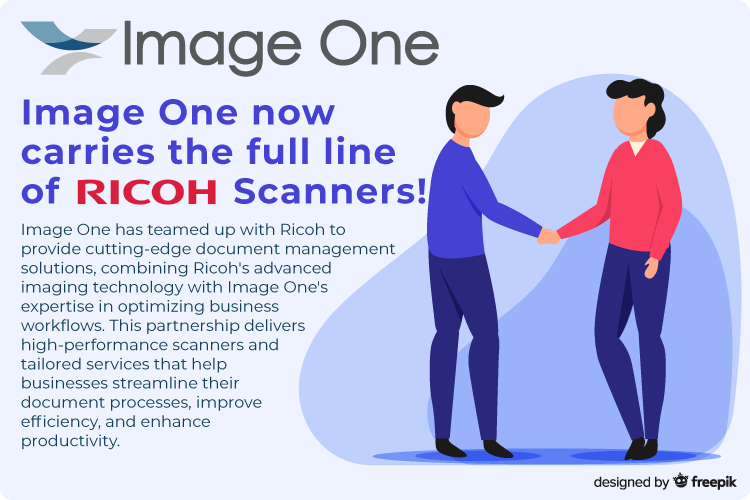 Image One has Added Ricoh Document Scanners to our Scanning Hardware Wares!